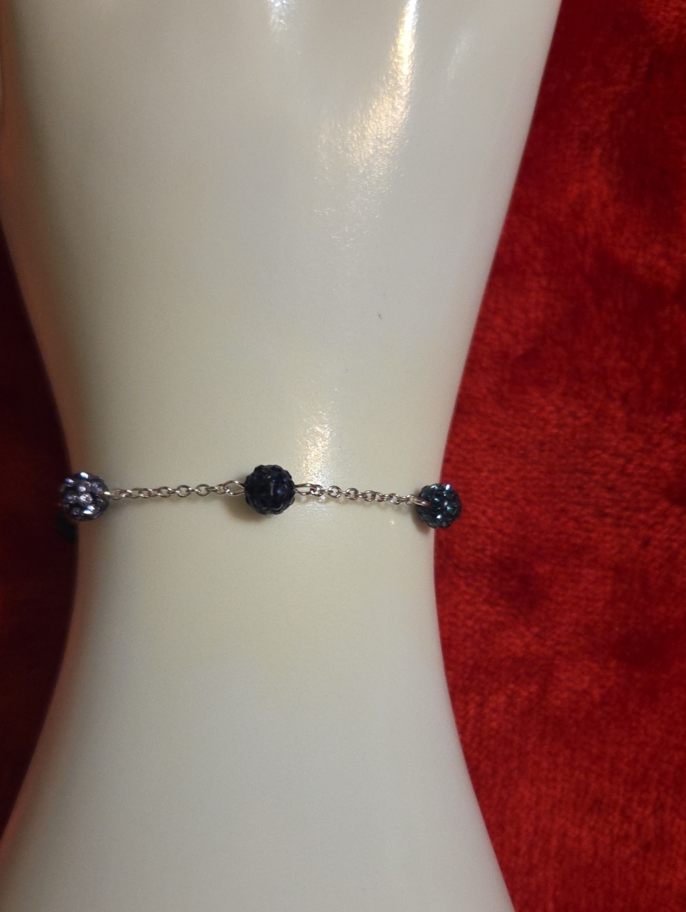 Swarovski Silver Pop Blue Crystal Bracelet